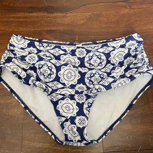 High rise bikini bottom